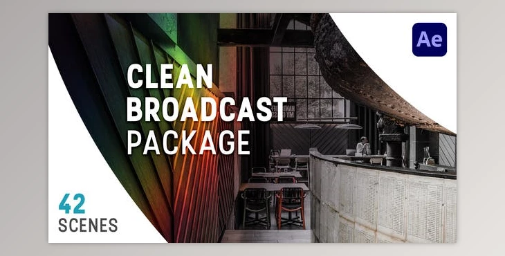 Download Clean Broadcast Package (Videohive 14397523) - AE Project