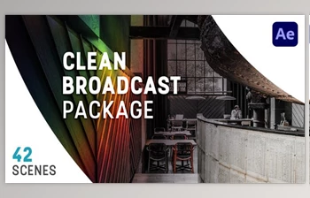 Download <span class='badge badge-warning'>Clean</span> Broadcast Package (Videohive 14397523) - AE Project