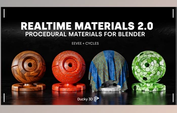 Download <span class='badge badge-warning'>Blender</span> <span class='badge badge-warning'>Market</span> - Realtime Materials v2.1.6