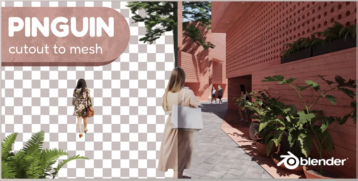 Download Blender Market - Pinguin – Cutout To Mesh V3.1.1
