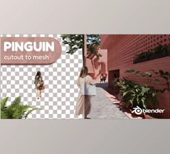 Download Blender Market - Pinguin – Cutout To Mesh V3.1.1