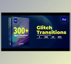 Download 300 Glitch Transitions (Videohive 46762527) - AE Project