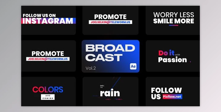 Download Broadcast Titles II for After Effects (Videohive 43588166) - AE Project
