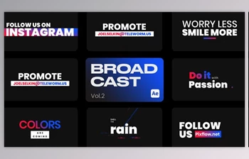 Download <span class='badge badge-warning'>Broadcast</span> Titles II for After Effects (Videohive 43588166) - AE Project
