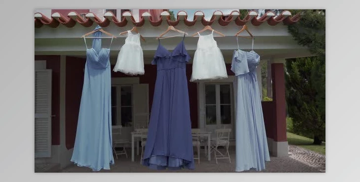 Download Bridesmaids Evening Dresses Hanging on the House (Videohive 43504059)