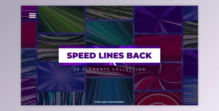 Download Speed Lines Backgrounds (Videohive 46889740) - AE Project