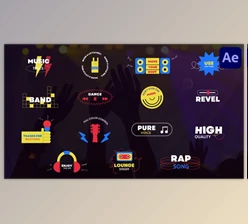 Download Modern Music Titles for After Effects (Videohive 46868596) - AE Project