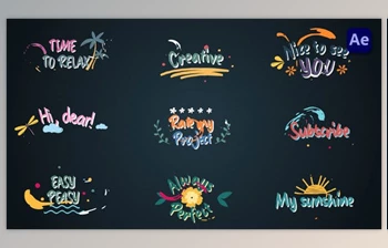 Download Colorful Lyric titles #<span class='badge badge-warning'>2</span> [After Effects] (Videohive 46567111) - AE Project