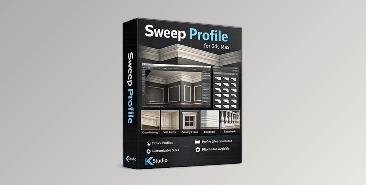 Download 3D-kstudio Sweep Profile PRO for 3dsMax