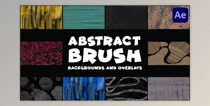Download Abstract Brush Backgrounds And Overlays After Effects (Videohive 46868362) - AE Project