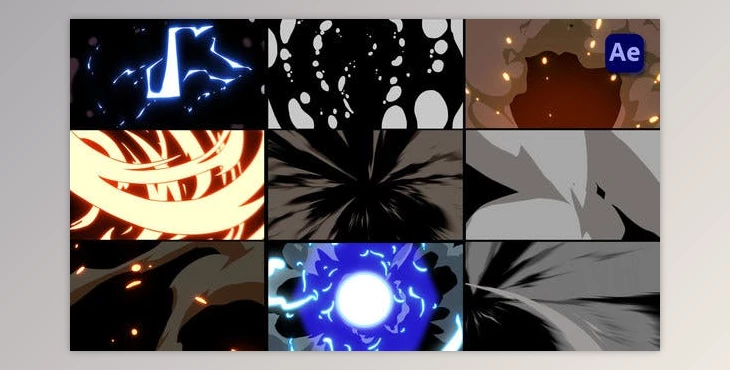 Download Smooth Explosion hand-drawn Transitions [After Effects] (Videohive 46854230) - AE Project