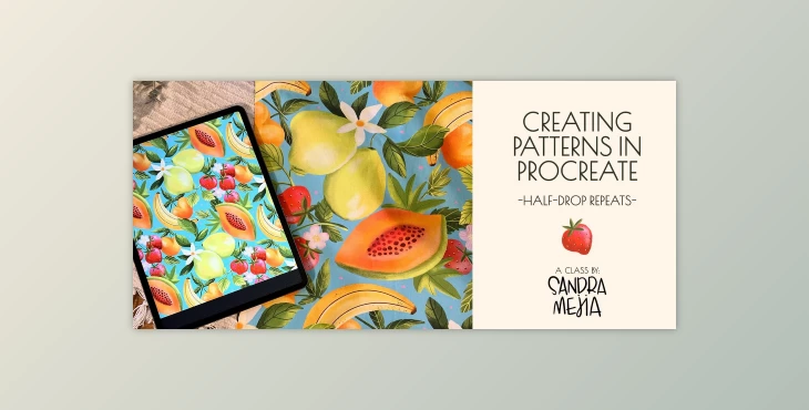Download Creating Patterns in Procreate – Half-drop Repeats
