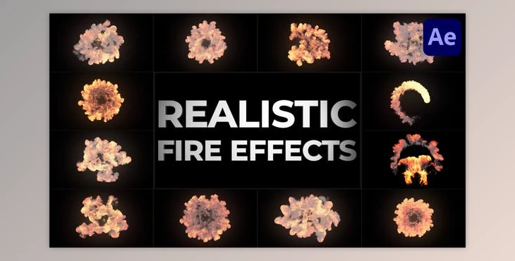 Download Realistic Fire Effects for After Effects (Videohive 46921065) - AE Project