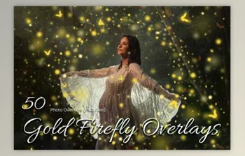 Download 50 Gold Firefly <span class='badge badge-warning'>Photoshop</span> <span class='badge badge-warning'>Overlays</span>
