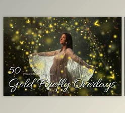 Download 50 Gold Firefly Photoshop Overlays