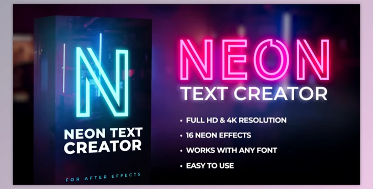 Download Motion Array Neon Text Creator