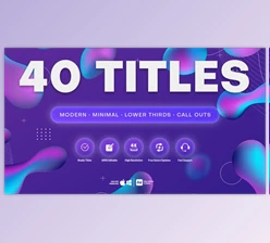Download 40 Motion Titles (Videohive 47121062) - AE Project