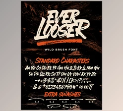 Download Ever Looser - Wild Brush Font