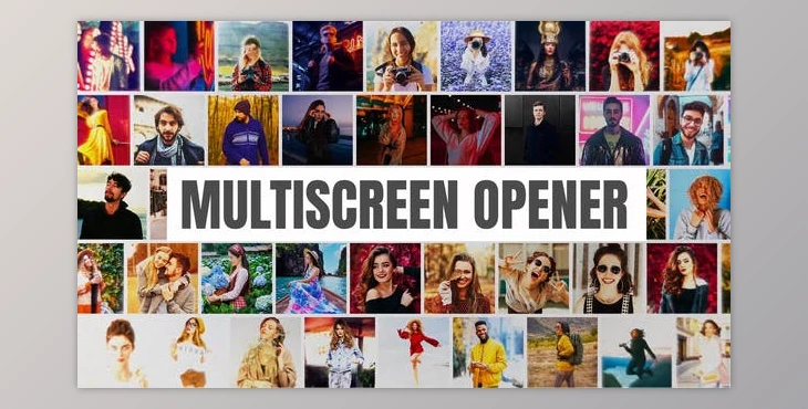 Download Multi Screen Opener I Mosaic Intro (Videohive 44419784) - AE Project