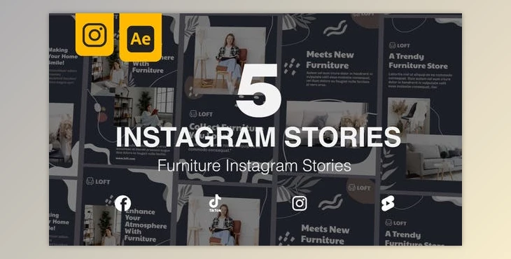 Download Furniture Real Estate Instagram Stories (Videohive 47064581) - AE Project