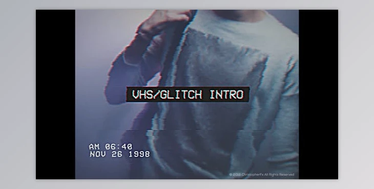 Download VHS Glitch Intro (Videohive 23005857) - AE Project