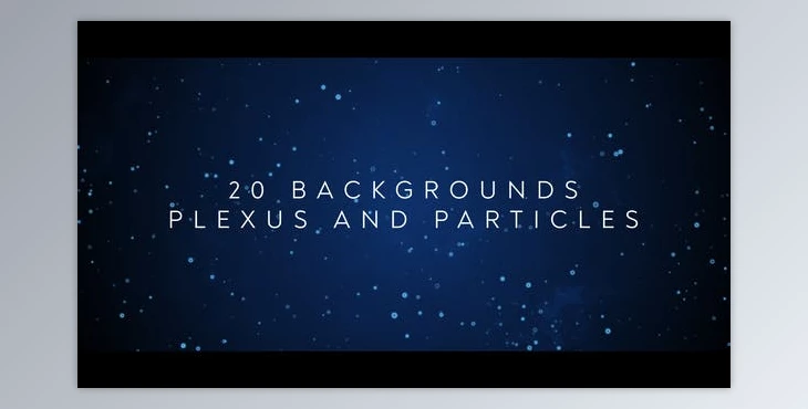 Download 20 Backgrounds Plexus and Particles (Videohive 43072531) - AE Project