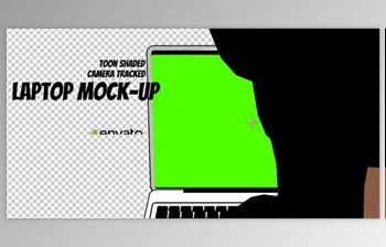 Download Man Typing on Laptop – <span class='badge badge-warning'>Toon</span> Shaded (Videohive 21287543) - AE Project