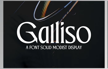 Download Galliso <span class='badge badge-warning'>Font</span>