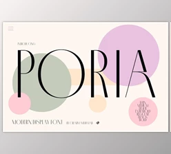 Download Poria – Modern Display Font