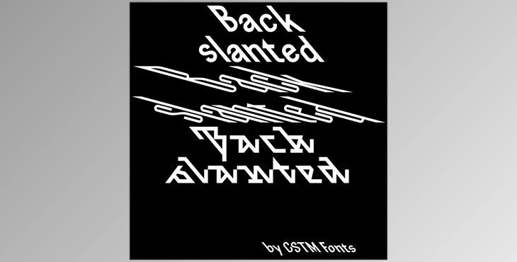 Download Backslanted Font Family