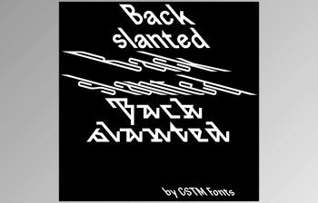 Download Backslanted <span class='badge badge-warning'>Font</span> Family