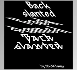 Download Backslanted Font Family