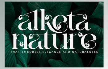 Download Alketa Nature <span class='badge badge-warning'>Font</span>