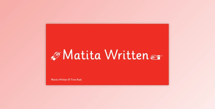 Download Matita Written Font Family