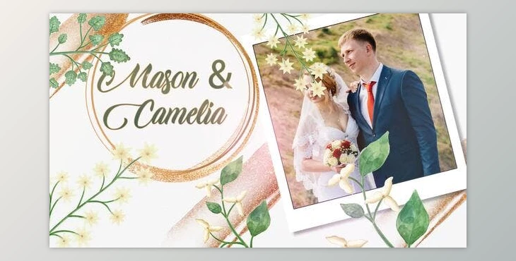 Download Nature Background Wedding Invitation Card Slideshow (Videohive 39654969) - AE Project