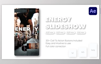 Download <span class='badge badge-warning'>Energy</span> Slideshow – Instagram Reels, TikTok Post, Short Stories (Videohive 41407206) - AE Project