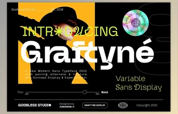 Download Graftyne <span class='badge badge-warning'>Sans</span> Serif Typeface