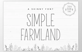 Download Simple Farmland <span class='badge badge-warning'>Font</span>