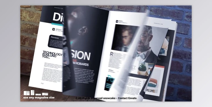 Download Magazine Promotion Standing (Videohive 40035744) - AE Project