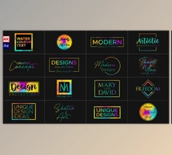 Download Water Colour Titles (Videohive 41817270) - AE Project