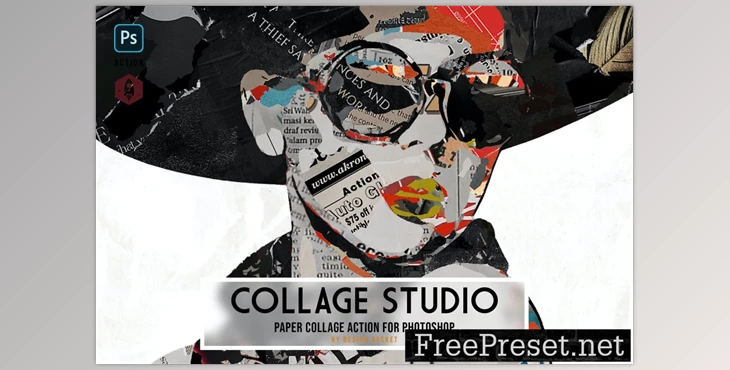 Download CoLLage Studio Paper Collage Effect Action BVDL3S7