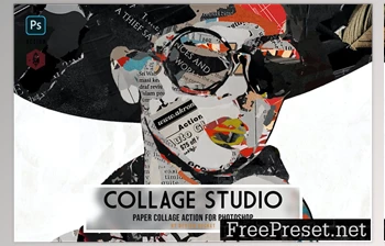 Download CoLLage Studio Paper Collage <span class='badge badge-warning'>Effect</span> Action BVDL3S7