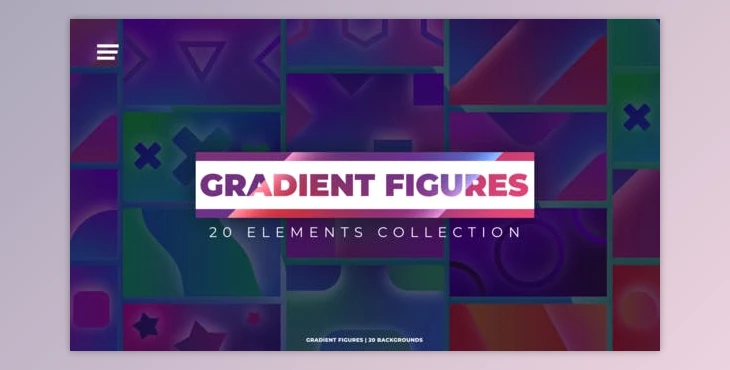Download Gradient Figures Backgrounds (Videohive 47218533) - AE Project