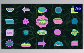 Download <span class='badge badge-warning'>Geometric</span> Cartoon Titles for After Effects (Videohive 47196093) - AE Project