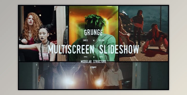 Download Grunge Grid Multiscreen Slideshow (Videohive 47177471) - AE Project