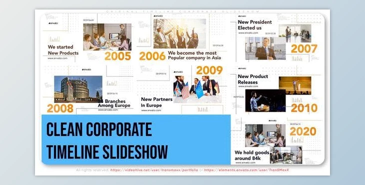 Download Original Timeline Corporate Slideshow (Videohive 47396124) - AE Project