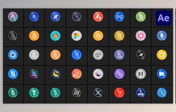 Download 40 Cryptocurrencies for After <span class='badge badge-warning'>Effects</span> (Videohive 47365136) - AE Project