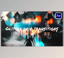 Download Glitter Drip Transitions (Videohive 47361868) - AE Project