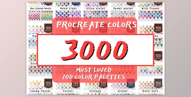 Download Color Bundle – 3000 Procreate Colors