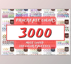 Download Color Bundle – 3000 Procreate Colors